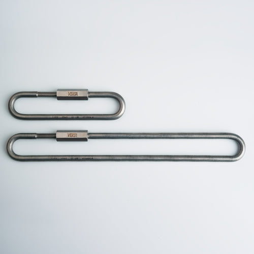 Titanium screwlink quick links, 150 mm and 300 mm, side by side